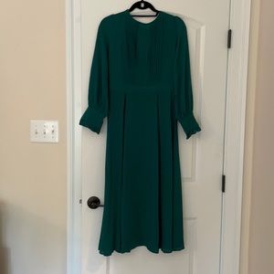 Shein green mid calf dress